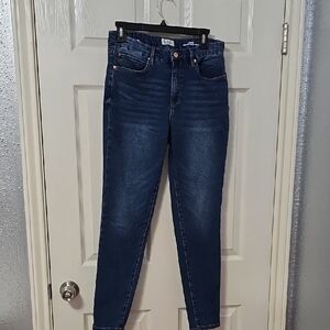 Nicole Miller, SOHO High Rise Ankle Skinny Women's Blue Jeans, Size 10